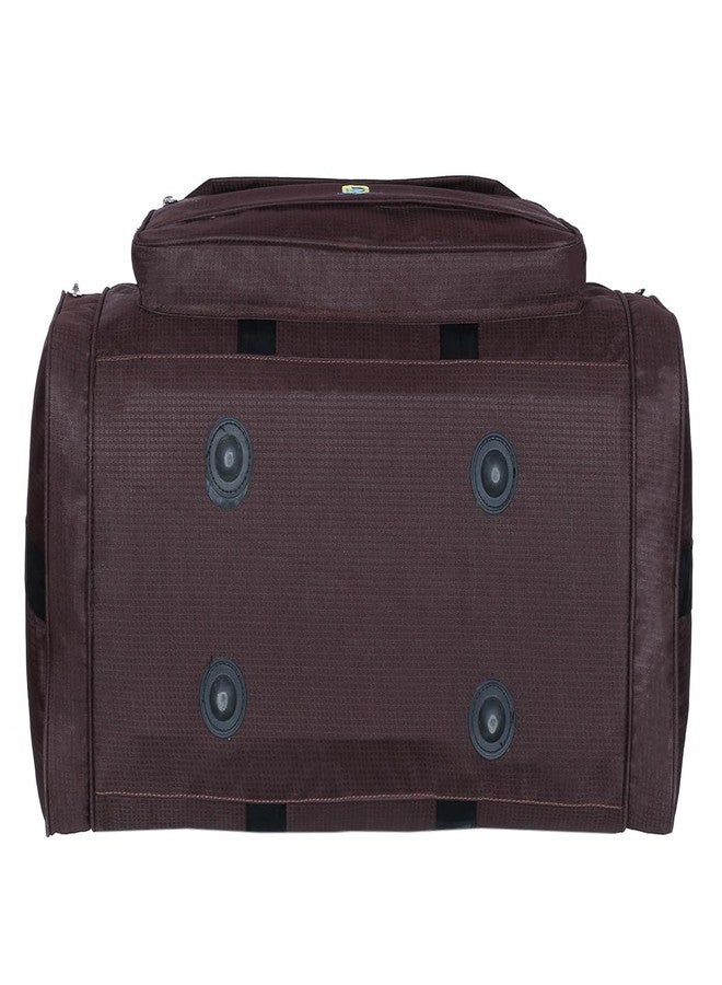 Airish Fabric Travel Duffel Bags for Men and Women 50 L Brown fold - Image 5